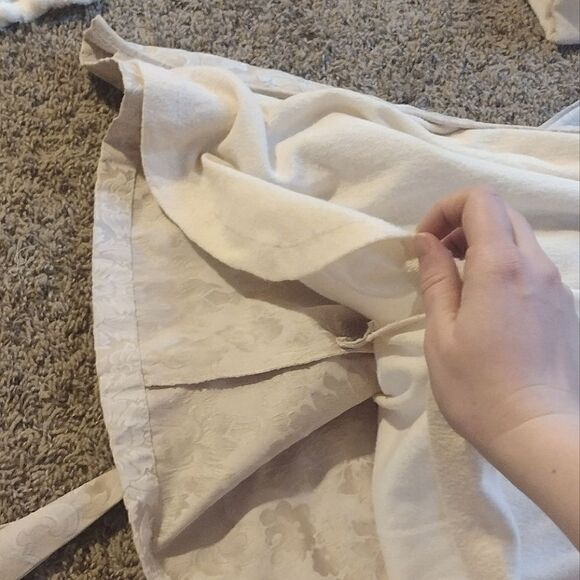 Vintage Victoria’s Secret Women's Size M/L Cream Towel Texture Waist Tie Robe - Picture 16 of 16